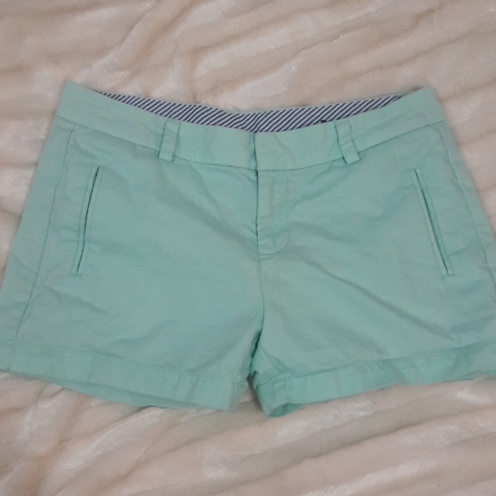 jcpenney Mint Green Stretch Cotton Shorts
